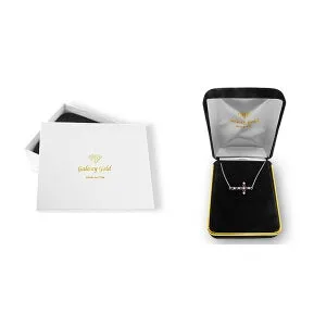 0.24 Carat 14K Solid White Gold Cross Necklace Diamond Ruby