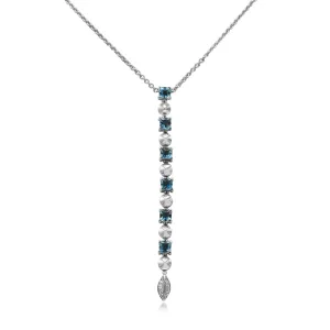 Bvlgari Lucea Blue Topaz & Diamond Necklace