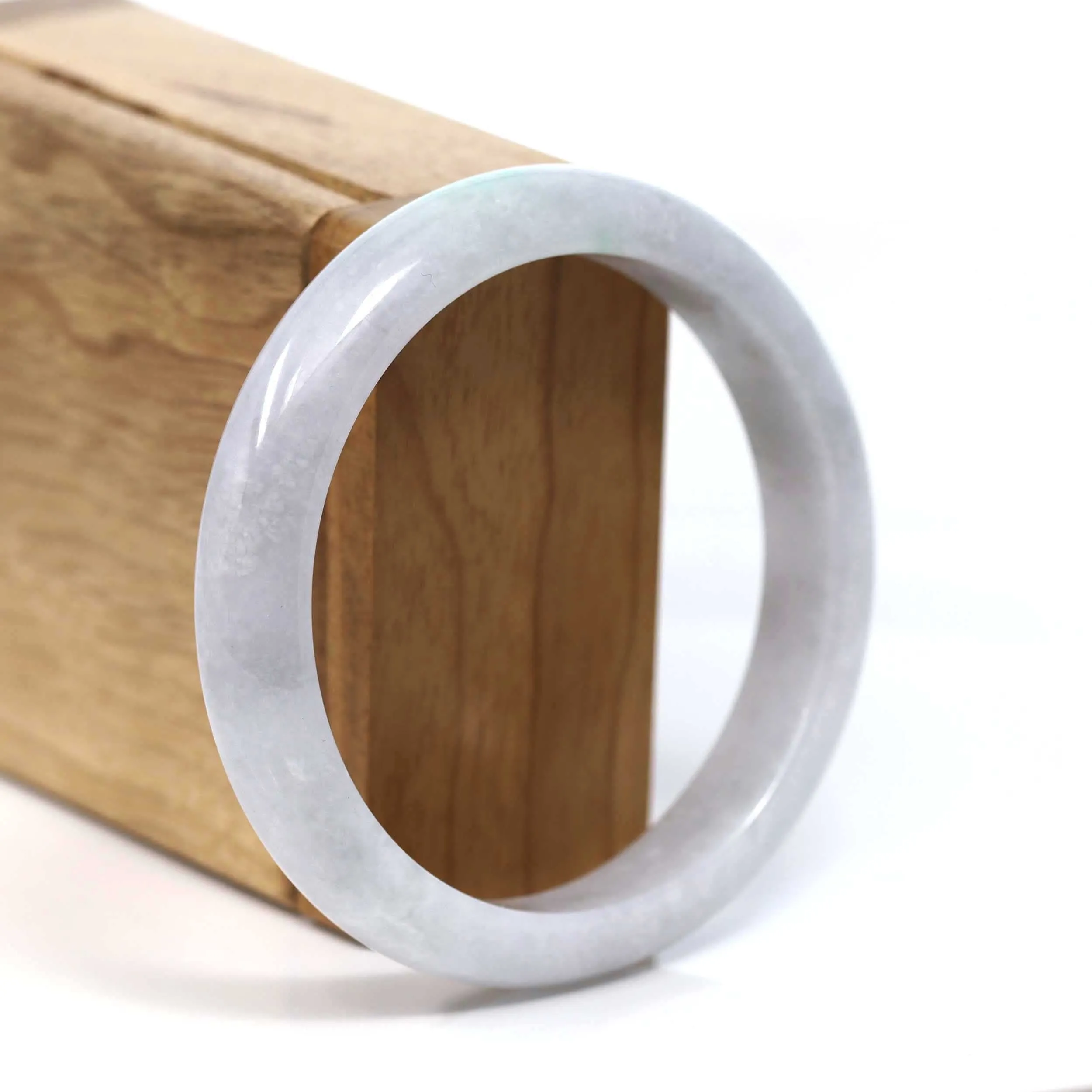 RealJade® Co. "Classic Bangle" Natural Jadeite Jade Bangle (58.57 mm)#T198
