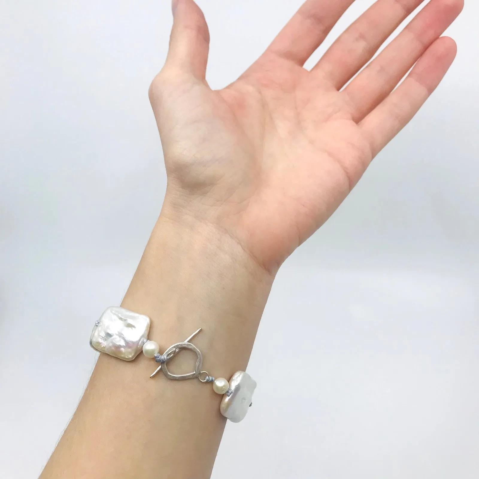 Square Baroque Pearl Bracelet by Soma Mo